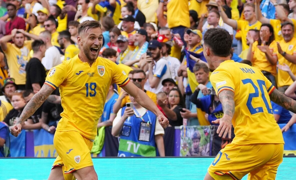 Румыния побеждает Украину 3-0 в матче дебюта на Евро 2024